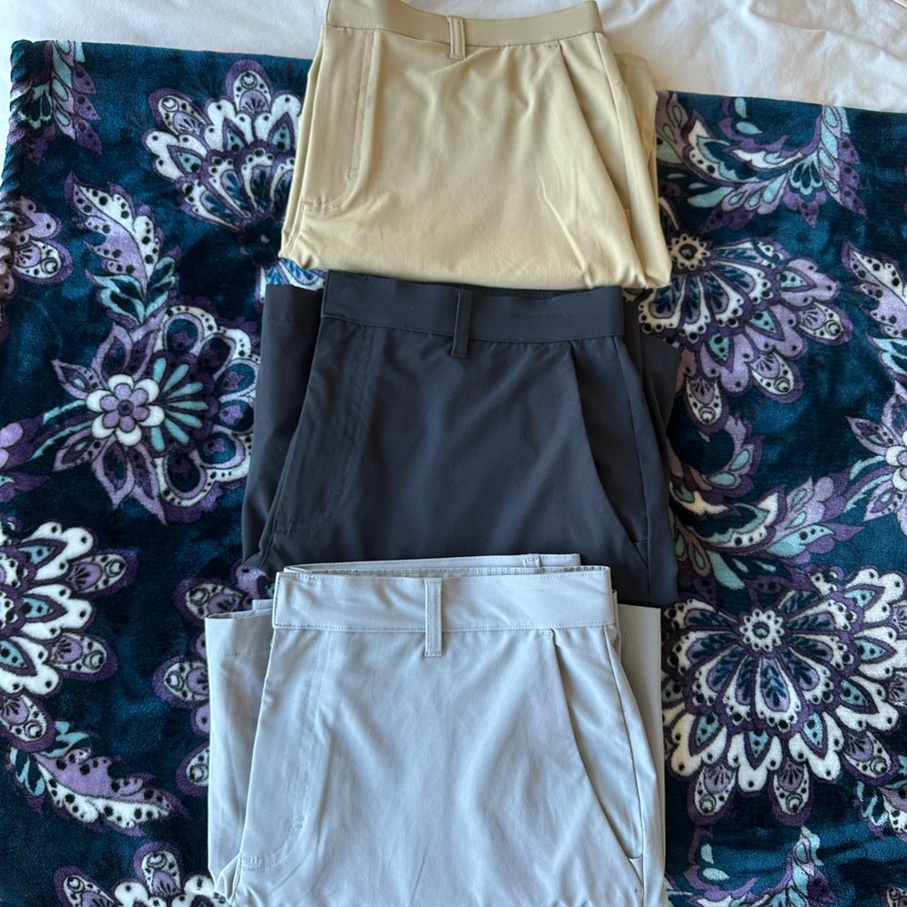 Stylish Fabletics Golf Shorts Trio in Neutral Tones - Picture 8 of 8